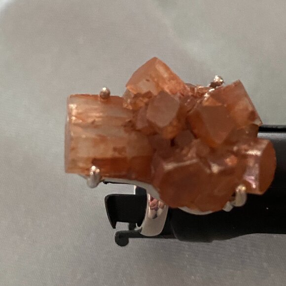 Argonite Crystal Ring set in Sterling Silver, 925. - Picture 4 of 6